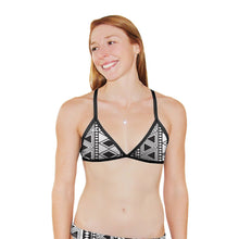 Load image into Gallery viewer, Black Diamond Tieback Top - Q Swimwear
