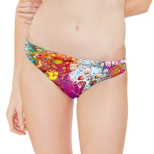 Colors of the Sea Bikini Bottom - Q Swimwear